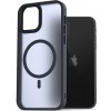 Pouzdro a kryt na mobilní telefon Apple AlzaGuard Matte Case Compatible with Magsafe pro iPhone 11 tmavě modrý AGD-PCMM55L