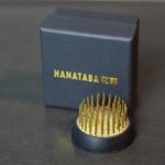 HANATABA Aranžovací napichovací ježek Kenzan 3,4 cm, zlatá barva, kov – Hledejceny.cz