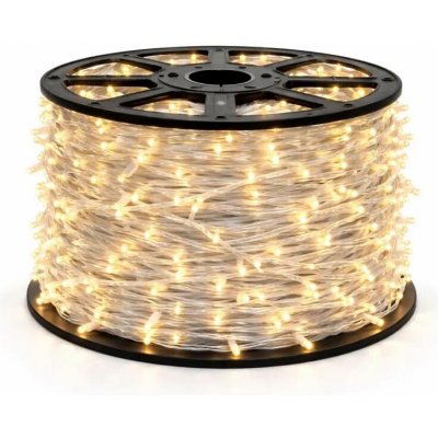 Eco Fix LED světelný řetěz venkovní 80 m, teple bílá, 36 V, bílý kabel IP67, cívka – Hledejceny.cz