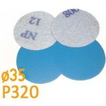 Brusný papír pro excentrickou brusku, zrnitost P320, Průměr: 35mm, 1 kus