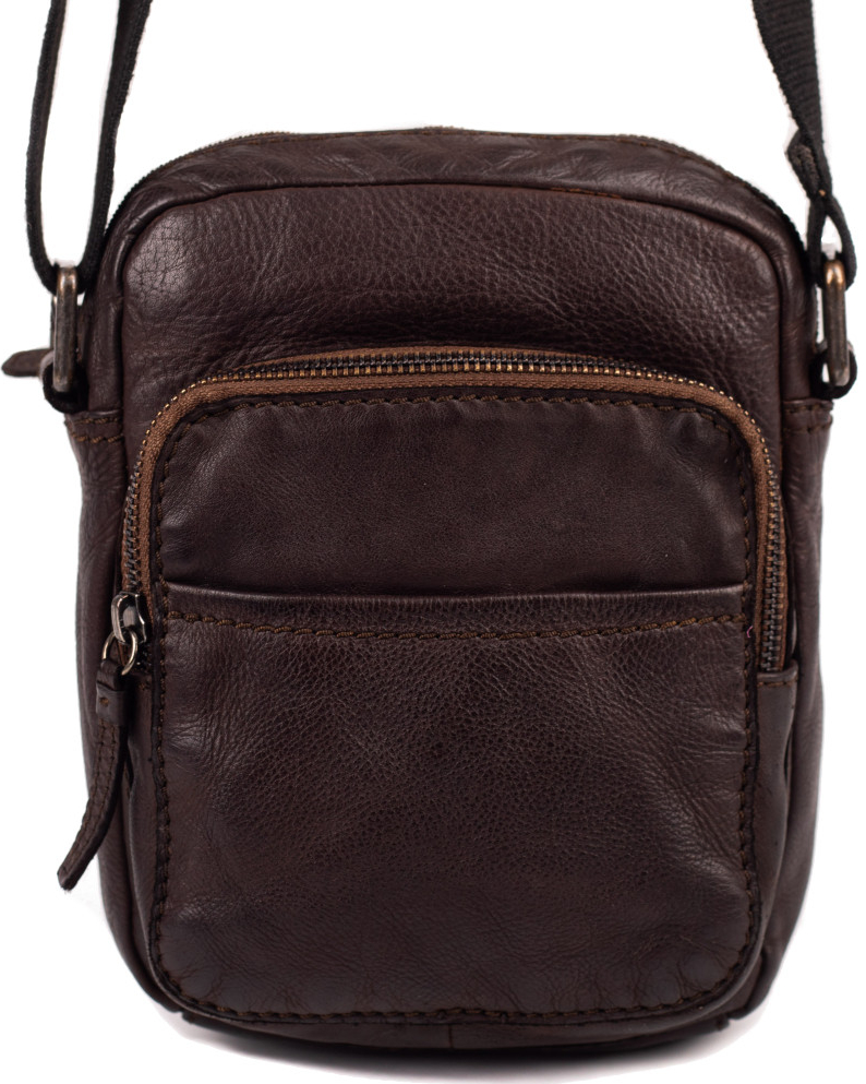 Segali pánská kožená crossbody taška 29413 Brown