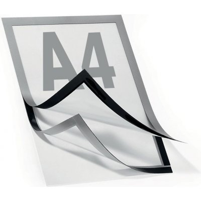 A-Z Reklama CZ Samolepící Magnetický rámeček na stěnu a hladké povrchy A4 - Stříbrný – Zboží Mobilmania