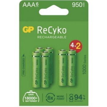 GP ReCyko 1000 AAA 6ks 1032126100