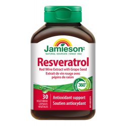 Jamieson Resveratrol 50 mg extr.z červ.vína 30 kapslí