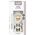 Bibs Studio Colour Pin dudlíky kaučuk 2ks Ivory Steel Blue Mix – Zboží Dáma