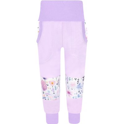 V Mart SLIM tepláky s dvojitými koleny Kytičky – Zboží Dáma