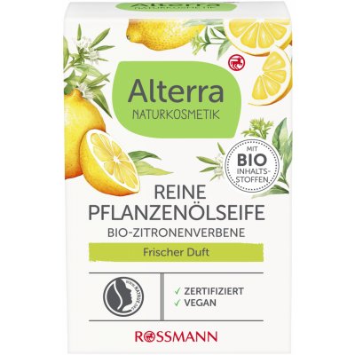 Alterra Naturkosmetik mýdlo z rostlinných olejů Citron 100 g – Zboží Dáma