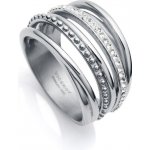 Viceroy Výrazný ocelový prsten s kubickými zirkony Chic 75306A01 – Zboží Dáma