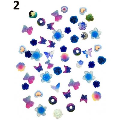 Set dekorací do pryskyřice mix druhů Varianta: 2 – Zboží Dáma