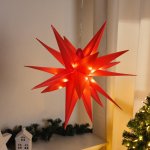 Haushalt international LED hvězda červená 56 cm – Hledejceny.cz