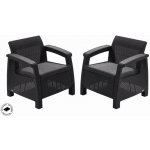 Keter Corfu Duo antracit 2 ks – Zbozi.Blesk.cz