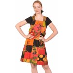 Sanu Babu šaty s laclem a kapsou multibarevný patchwork bavlněný úplet – Zboží Mobilmania
