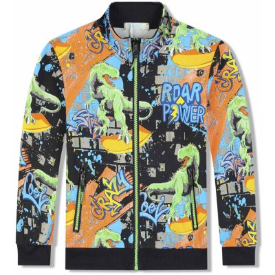 Kugo mikina EM9321 tmavě modrá / signální zipy – Hledejceny.cz