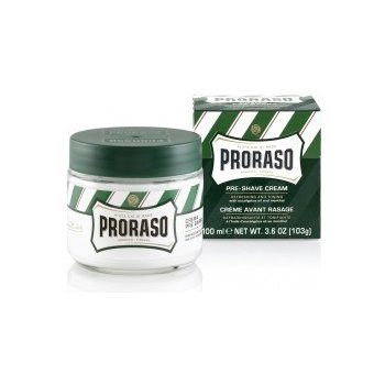 Proraso Green Pre-Shave Cream krém pro snadnější oholení s mentolem a eukalyptem 100 ml