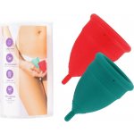 IntimFitness menstruační kalíšky sada zelený 25 ml + červený 30 ml – Sleviste.cz