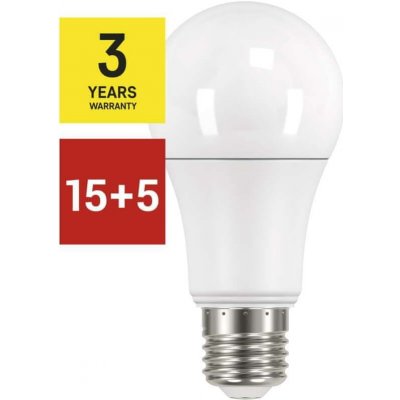 Emos 15 + 5 LED žárovka Classic A60 E27 14 W 100 W 1 521 lm teplá bílá