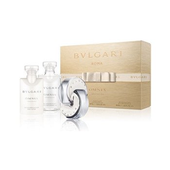 Bvlgari Omnia Crystalline EDT 40 ml + tělové mléko 40 ml + sprchový gel 40 ml dárková sada