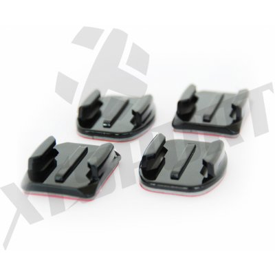 TMC NALEPOVACÍ DRŽÁKY - 2x rovný + 2x zakřivený Insta Osmo GoPro HR81-BK – Zboží Mobilmania