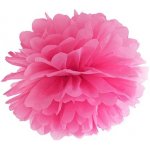 PartyDeco Pom-poms sytě růžový 25 cm 1 ks - dekorace pom-pomy svatební výzdoba sálu