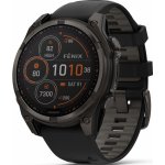Garmin Fenix 8 47mm Sapphire Solar Titanium Carbon Gray/Black 010-02906-11 – Zboží Živě