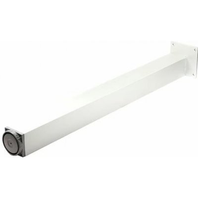 Stolová noha výška 820 mm - 60 x 60 mm s regulací bílá mat – Sleviste.cz
