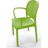 Zahradní židle a křeslo Gaber Plastová židle PANAMA armrest zelená 42