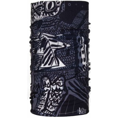 4Fun Owl black letní multifunkční šátek standard
