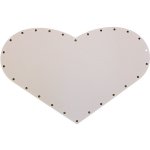 sololak bílý srdíčko 25x16cm s otvory 22B2516S – Zboží Dáma