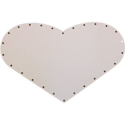 sololak bílý srdíčko 25x16cm s otvory 22B2516S – Zboží Dáma