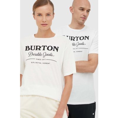 Burton tričko s potiskem bílá – Zboží Mobilmania