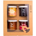 ZEZEM Dárkový balíček: 4x džem 150g 1. + 2. džem: Jahoda + Borůvka, 3. džem: Rybíz černý, 4. džem: Mango – Zboží Dáma