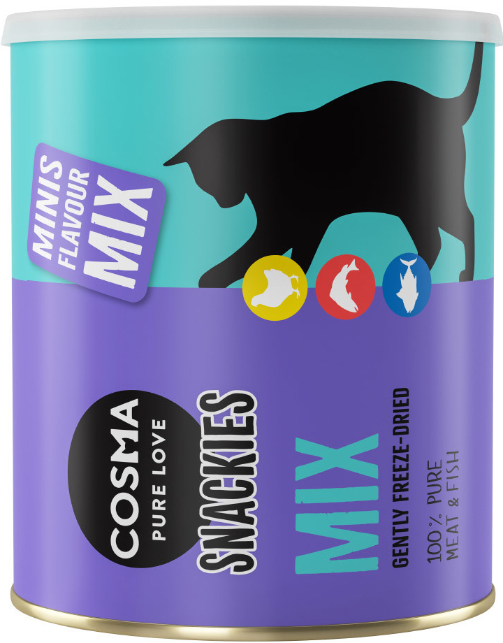 Cosma Snackies Minis 3 x mix kuřecí tuňák losos 390 g