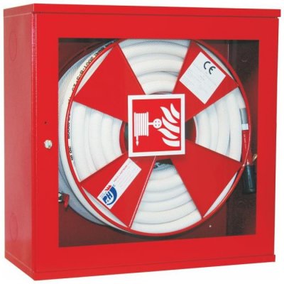 Pavliš a Hartman s hadicí D25 -20bm - prosklená dvířka - ekv.6 - ČERVENÁ, svv 027/C – Zboží Dáma