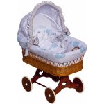 Scarlet Proutěný košíks boudičkou Gusto modrá – Zboží Dáma