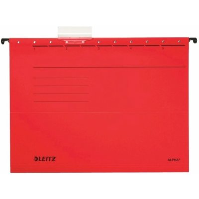 Leitz Deska závěsná A4 ALPHA červená 25 ks – Zboží Živě