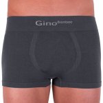 Gino bezešvé boxerky Micro Cotton Long Tmavě šedé – Zboží Mobilmania