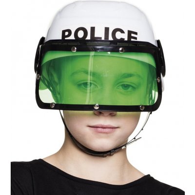 policejní helma Bílá – Zboží Mobilmania