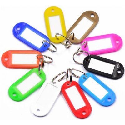 Přívěsek na klíče BAYLI 100 ks kroužků na klíče ke štítkováníjasné barvy – Zboží Mobilmania