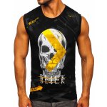 Bolf pánské tílko s potiskem tank top 14814 černá – Zboží Mobilmania