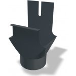 Prefa Kotlík hranatý hliníkový Ø 120 / 100 mm pro kulatý svodP10 RAL 7016 antracit – Hledejceny.cz