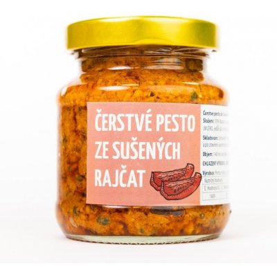 DOBROTYSPRIBEHEM Čerstvé pesto ze Sušených rajčat 140 ml – Zboží Dáma