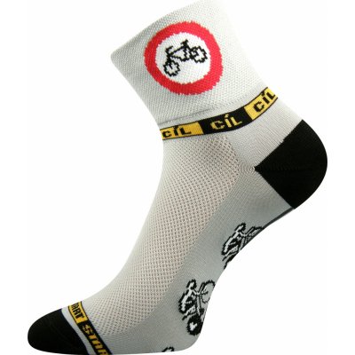 VoXX Ralf X cyklistické ponožky bílá – Zboží Mobilmania