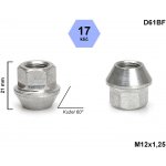 Kolová matice M12x1,25 kužel otevřená, klíč 17, D61BF, výška 21 – Hledejceny.cz