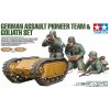 Sběratelský model Tamiya German Assault Pioneer Team & Goliath Set 1:35