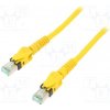 síťový kabel Harting 09488585745200 Patch, S/FTP, 6a, licna, Cu, PUR, 20m, žlutý