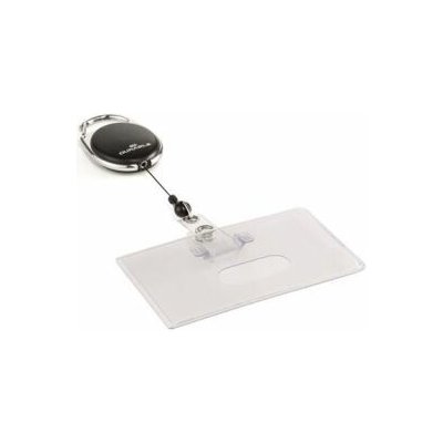 Výsuvný kotouč, s možností vysunutí, se svorkou, DURABLE "Style", černá – Zboží Dáma