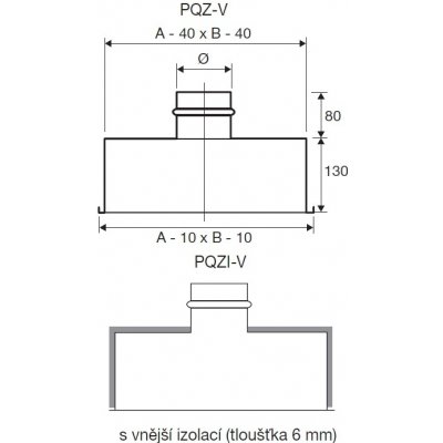 Ventishop PQZ-V 825 odvodní plenum box vertikální – Hledejceny.cz