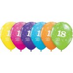 Qualatex Balón QL 11 s potiskem 18 pastelový tropický mix