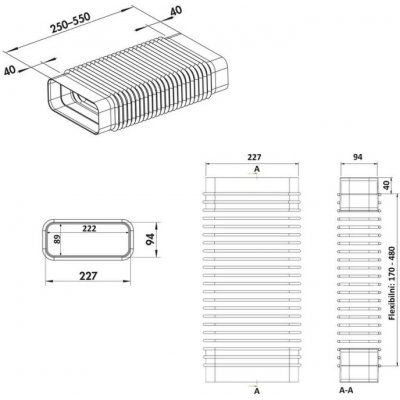 Faber F-RBFLEX 1 150 - horizontální flexi koleno – Zboží Dáma