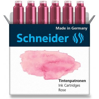 Schneider Inkoustové bombičky Schneider 6 ks růžové 6612 – Zboží Mobilmania